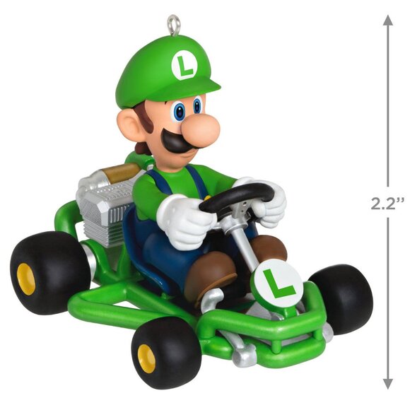 New! Mario Kart Luigi Hallmark Keepsake Christmas Ornament 2023 Super Nintendo - Picture 3 of 5